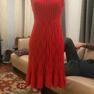 Cynthia Rowley crochet knit dress